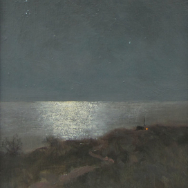 Луна над озером