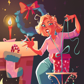 Новогодняя иллюстрация 