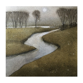 Река под луной