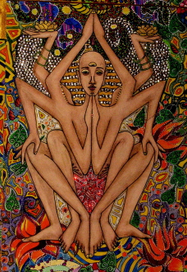 Процесс создания картины "Боги" 2013 год