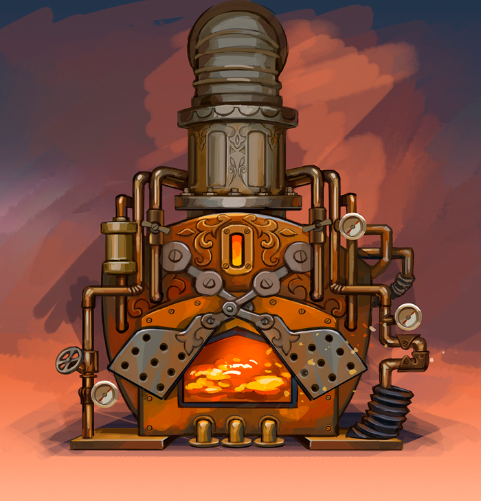 топка стимпанк