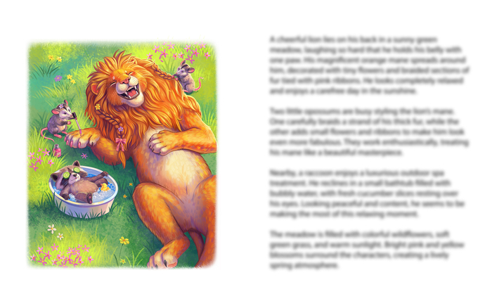 Иллюстрация к книге "Лео, смеющийся лев"