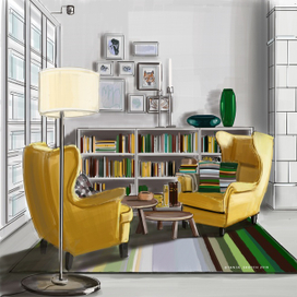 Скетч интерьера