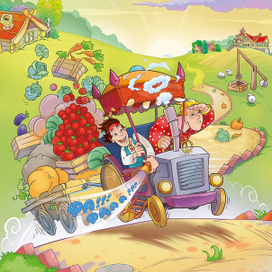 Иллюстрация для детского журнала