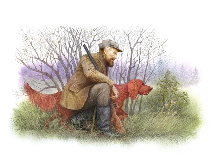 Ярик на охоте. Пришвин.