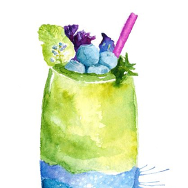 киви и черника