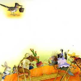 "Dinner" иллюстрация к рассказу в детском журнале "Focus on the Family"