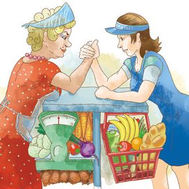 Рынки против супермаркетов