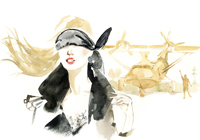 Самолет и Девушка