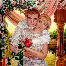 Портрет маслом на холсте