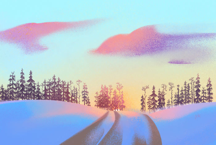 Зимний пейзаж 