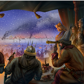 Слово о полку Игореве Ханская ставка с шатрами и войнами