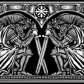 Стражи бумага, маркер. 2015