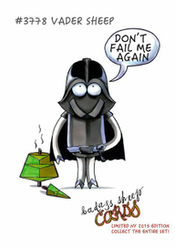 Badass Sheep - NY Postcards #4