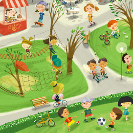 веселая прогулка по городу