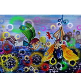 Серия работ Девочка с Ангелом