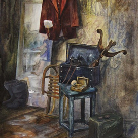 В коридоре...