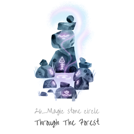 Магический круг камней | Inktober 2022