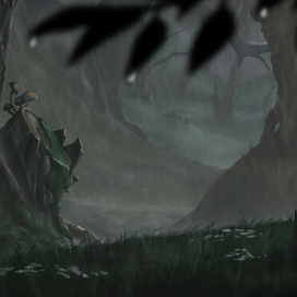 Дождь в лесу