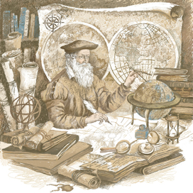 Иллюстрация для журнала "Буки Знаки"