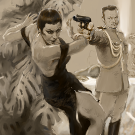 Иллюстрация (3) к роману В. Пикуля "Честь имею"