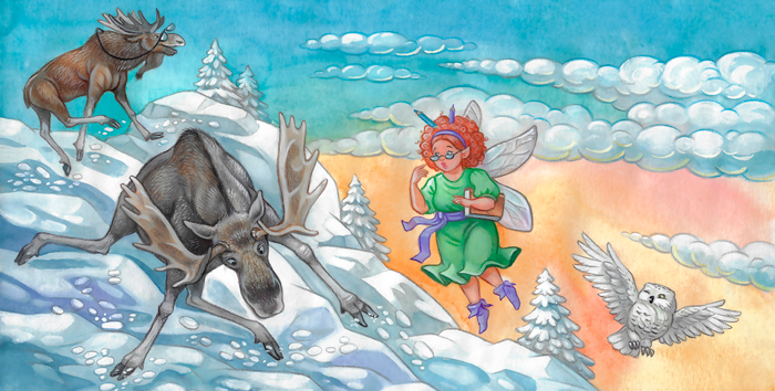 иллюстрация для рождественской книги