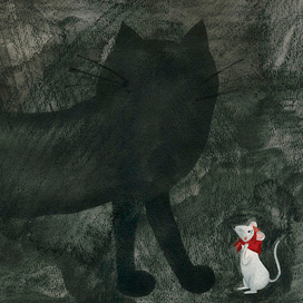 Разворотная иллюстрация для русской народной сказки