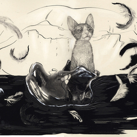 котенок в ботинке