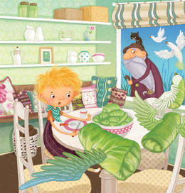 Ілюстрація до книги "Зварю тобі борщику"