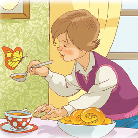 Домашняя бабочка  Н. И. Сладков