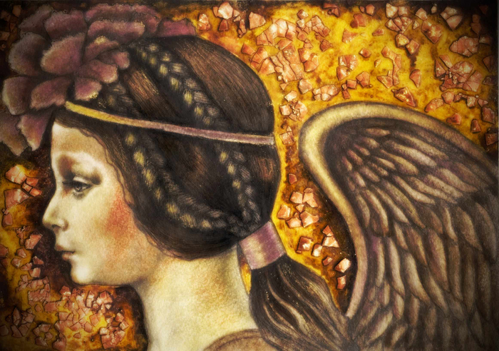 Ангел с пионом