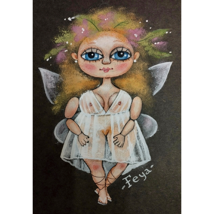Фея. Эскиз куклы сп-ль "Сон в летнюю ночь"