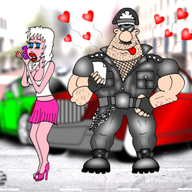 Карикатура к анекдоту