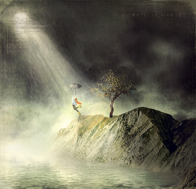 Танец под дождем.