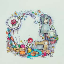 Рукодельный венок)