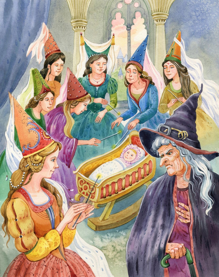 К сказке Шарля Перро "Спящая красавица", для Эксмо