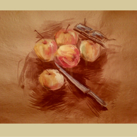 Европластиковый натюрморт с железным ножыком