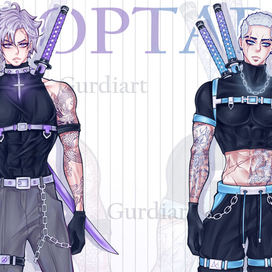 Напарники с катанами 