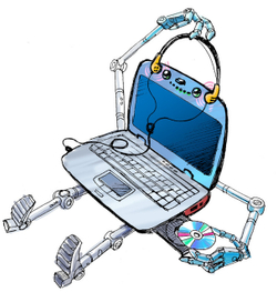 робо-персонаж для Информатики-3 М.Плаксина