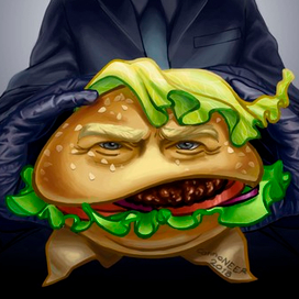 TRUMP burger фан-арт