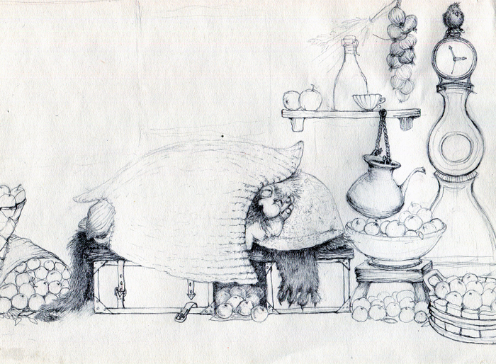 Дядюшка Ау не хочет идти на работу.