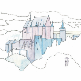 Замок Вианден. Страна Люксембург.