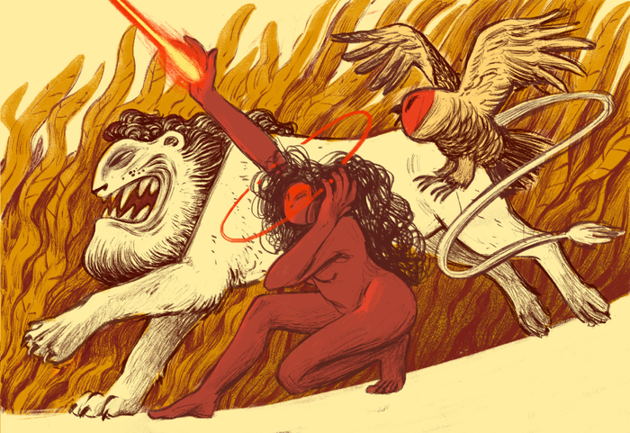 лев, колдунья и сова