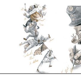 Иллюстрация к роману Я. Гашека "Бравый солдат Швейк"