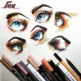 Скетчи глаз