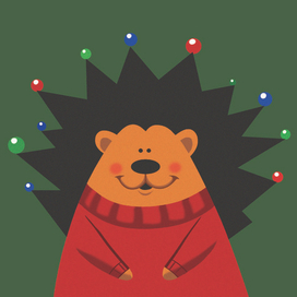 Новогодний ёжик
