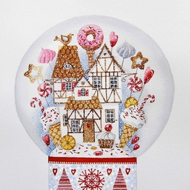 Новогодний снежный шар