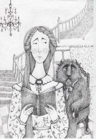 Ілюстрація до казки «красуня і чудовисько»