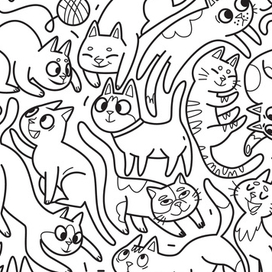 Активити-блокнот "Котики"