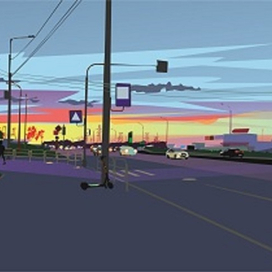 Вечер в городе